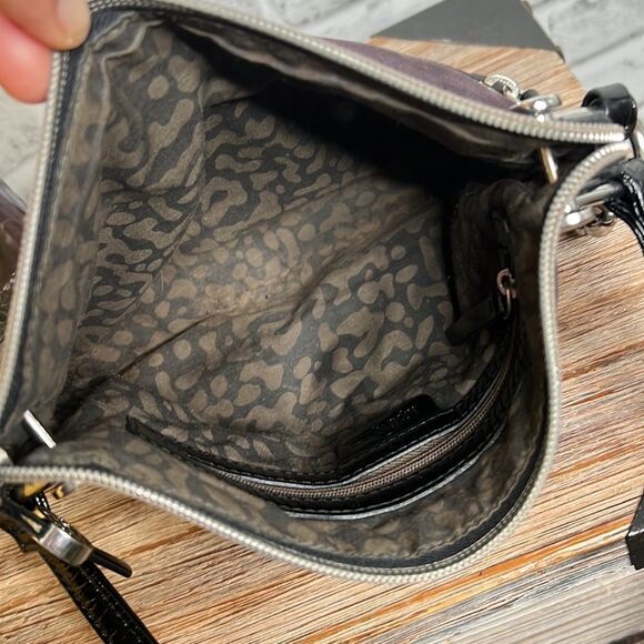 Kipling Vintage Nylon & Leather Crossbody Bag Purse - Picture 7 of 9